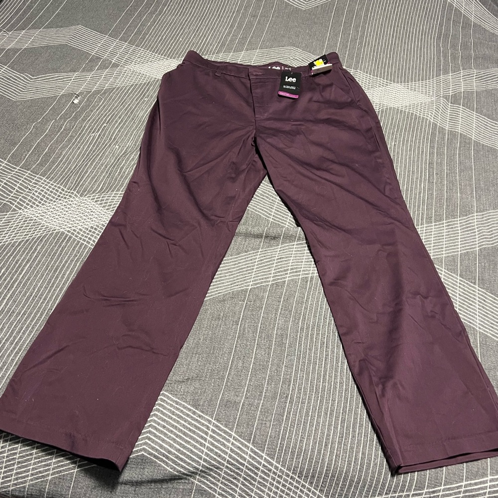 Lee straight leg dress pants